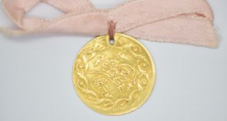 Turkish 1 cedid gold coin, circa 1808 (holed), 1.6g