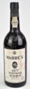 Warre's 1977 vintage port, 75cl