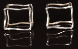 Angela Cummings silver earrings marked 1983