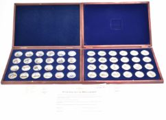 Windsor Mint two gold plated picture coin collections comprising two railway interest examples, both