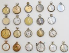 Twenty-two pocket watches, stopwatches and watch cases including Smiths Empire, Salvos Star,
