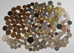 A collection of UK coinage, George II onwards, including approximately 160g of mixed silver Queen