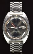 Seiko Navigator Timer gentleman's automatic wristwatch ref. 6117-8000 with date aperture, luminous