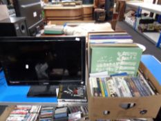 A box of LP's and LP box sets to include classical, DVD's,