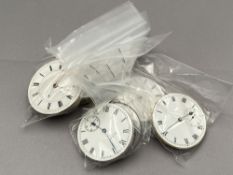 Five pocket watch movements