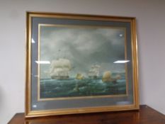 A J E Buttersworth print 'Off the Coast'