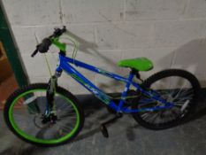 A child's Apollo Interzone front suspension mountain bike
