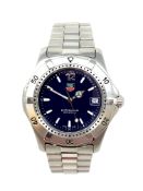 Tag Heuer : A Gent's Stainless Steel Quartz Calendar Wristwatch,