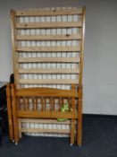 A pine 3ft bunk bed with two 3ft mattresses