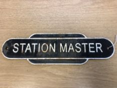 A metal railway plaque - 