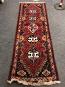 A Caucasian Afshar runner 85 x 232 cm