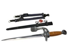 A German Third Reich 2nd pattern Luftwaffe officers dress dagger,