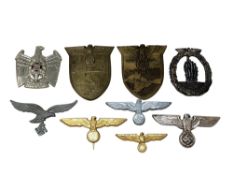 A German Kuban shield badge 1943, A German 1941 1942 Krim (Crimea) Badge,