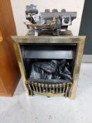 A Cannon gas fire with manual