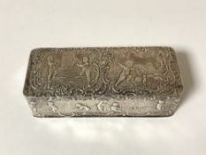 A good qaulity silver rectangular box,