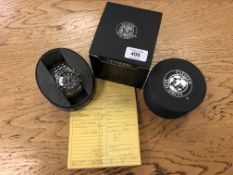 A gent's stainless steel Citizen Eco-Drive Sky Hawk wristwatch,