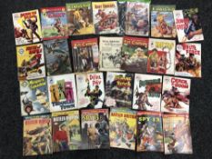 A collection of vintage thriller picture library comics to include Battler Britton,