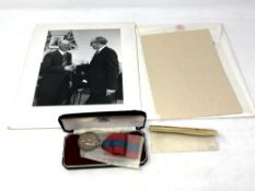 An Imperial service medal awarded to William Burns, in original box,