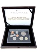 The Queen's New Portrait Specimen Set, boxed with certificate of authenticity.
