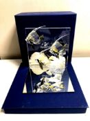 A Swarovski Wonders of the Sea, Community on mirrored stand,