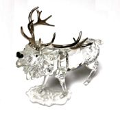 A Swarovski crystal stag