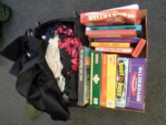 A box of vintage board games,