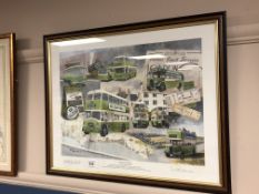 After Paul Atchinson : Sussex Souvenirs, limited edition colour print signed in pencil,