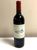 A tray containing eleven bottles of Chateau Gachon 2005 Montagne Saint-Emilion red wine