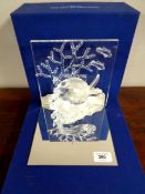 A Swarovski Wonders of the Sea, Eternity on mirrored stand,
