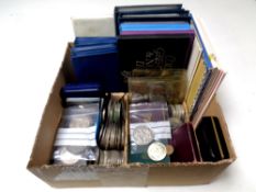 A large quantity of coins including Victorian and a substantial quantity of other crowns,