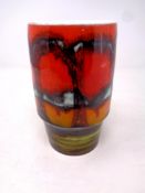 A Poole glazed pottery beaker