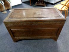 A camphor wood blanket box