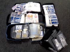 Five wallets containing a large quantity of lace,