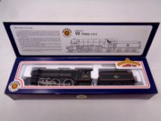 A Bachmann Branchline 00 gauge 31-552 V2 60964 Durham Light Infantry locomotive.