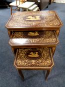 A nest of three Italian style tables