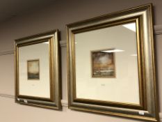 After Terry Donnelly : Rural pastures, colour print, 14 x 14 cm,