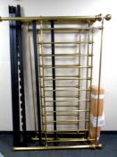 A Victorian style brass 6ft bed frame