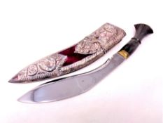 Two kukri knives,