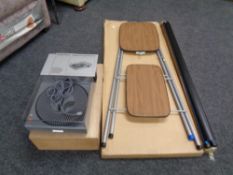 A Rollei P36 auto focus projector in a fitted wooden case,