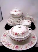 Thirty pieces of Wedgwood Posy bone china dinnerware