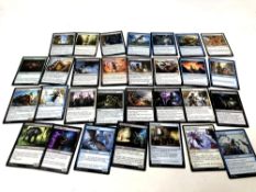 A collection of 30 Magic The Gathering playing cards