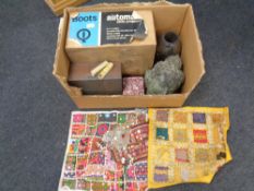 A fabric wall hanging, jungle scene,