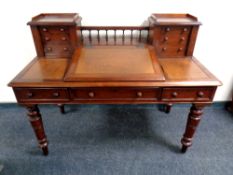 A Victorian mahogany desk,