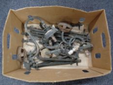 A box containing a quantity of gas wall lights