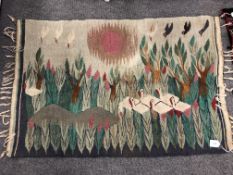 A Moroccan pictorial kilim 107cm by 70cm