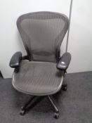 A Herman Miller ergonomic swivel office armchair