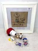 American cartoon artist Charles Schulz (1922-2000) Creator of comic strip peanuts.