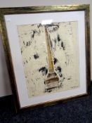 Arnold Daghani (1909-1985), mixed media painting, 44.5 x 55.