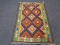 A Maimana kilim rug,