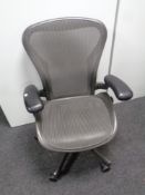 A Herman Miller ergonomic swivel office armchair